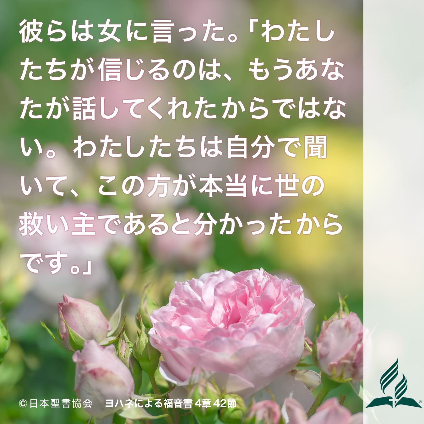 今週の暗唱聖句をお届けします